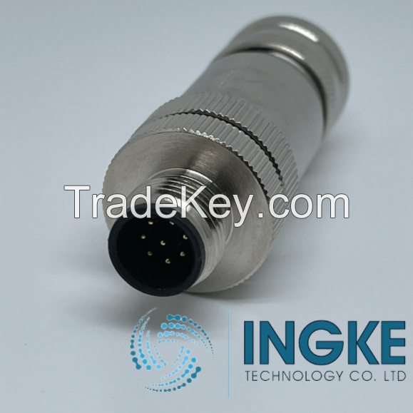 INGKE YKM12-KT08A02 100% Substitute of 1421680 Circular Metric Connectors M12 8 Contact A Coded