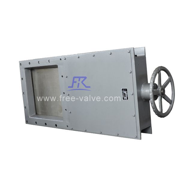 Handle Wheel Square Knife Industrial Sliding Gate Valve for cement powder fly ash
