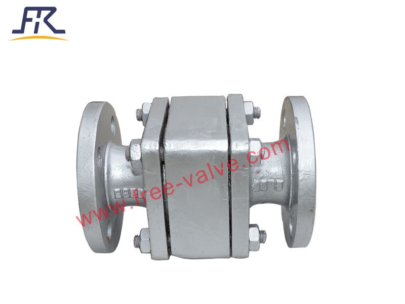 F46 PFA PTFE Lined Ball Float Check Valve for oil chemical industry