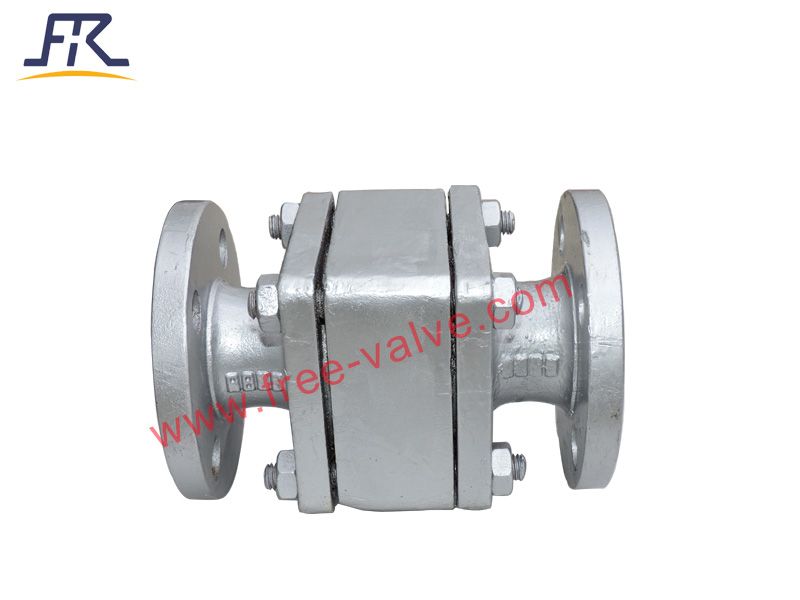 PFA lined floating ball lift type check valve for corrosive medium