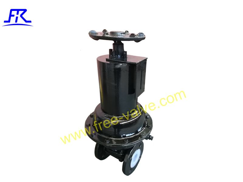 Pneumatic Operation Fluorine Lined Diaphragm Valve for chemical industry