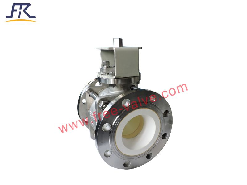 Pneumatic A105 material with Ceramic Lined Ball Valve