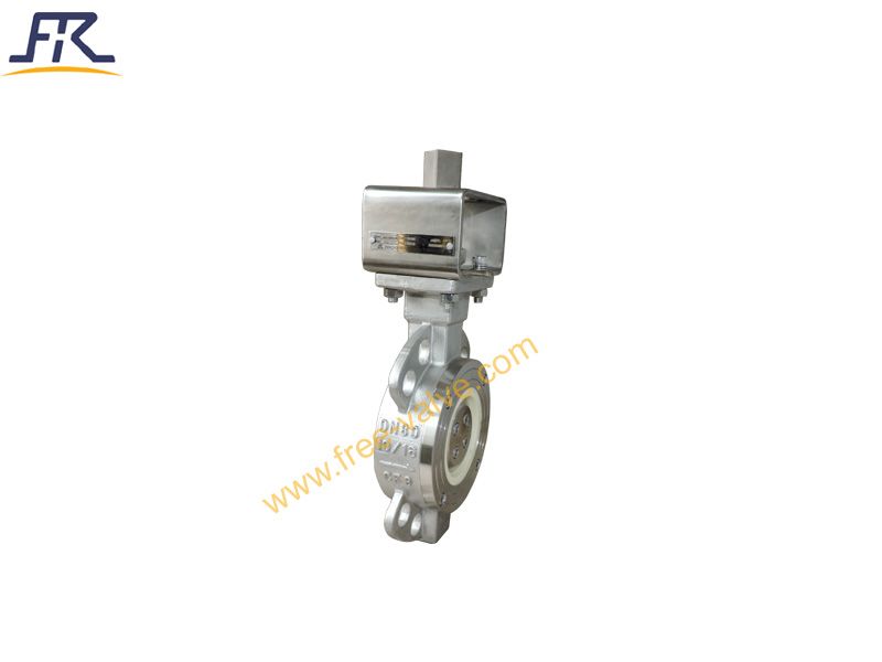 DN80 PN16 Ceramic Lined Butterfly Valve