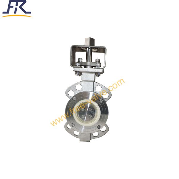 DN80 PN16 Ceramic Lined Butterfly Valve 