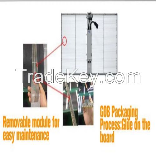 Outdoor Transparent Screen for Showroom, Stage Show, Mall Project