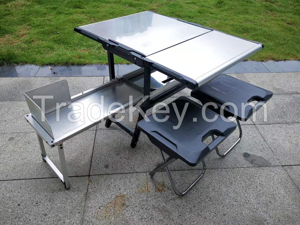  All aluminum Alloy BBQ camping table