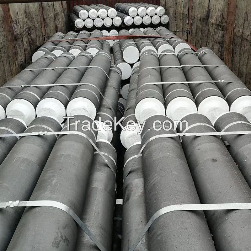 Direct factory Melting copper China UHP400 500 700 600mm Graphite electrode Price with Nipple 3/4 TPI