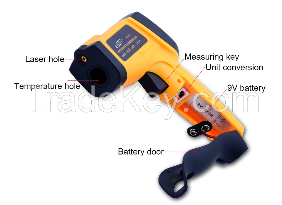 Digital Infrared Thermometer Non-Contact LCD Industrial Laser Thermometer Gun