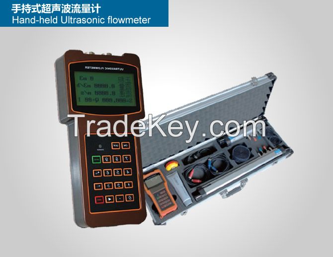 non contact portable clamp on ultrasonic flowmeter with USB data logger