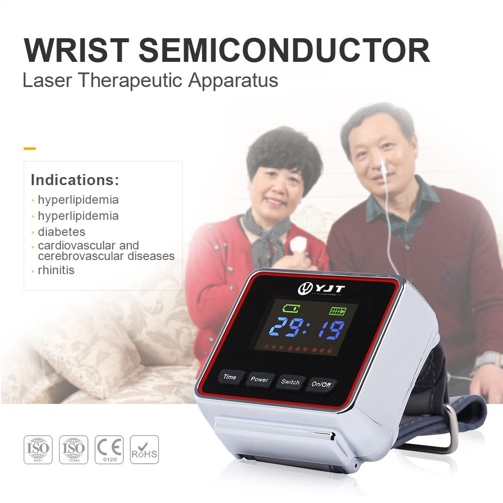 Blood Pressure 650nm Laser Therapy Diabetic Watch