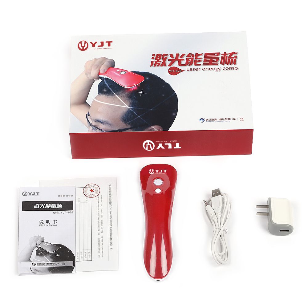 laser hair regrowth comb for anti-hair loss and massage