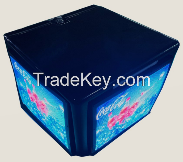 Delivery box with led screen outdoor
