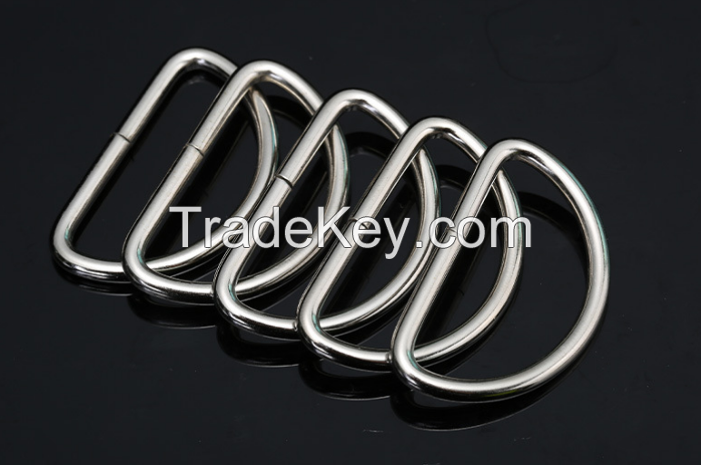 Factory Iron metal durable D ring, bag ring, O ring for handbag
