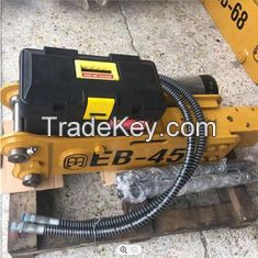 EB45 Hydraulic Breaker Rock Hammer With 45mm Chisel For 0.8-1.5 Ton Mini Excavator Attachment Open Top Side Type