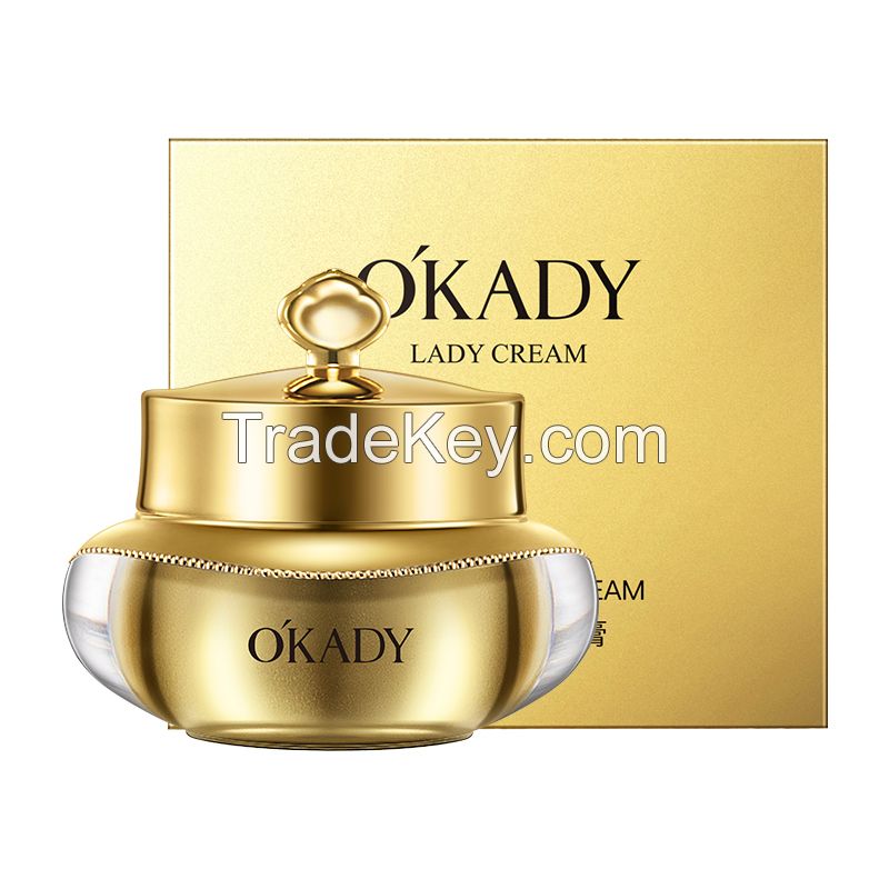 New Design Gold Whitening Base Cream Wholesale Best Black Skin Whitening Cream for Women Okady Lady Cream