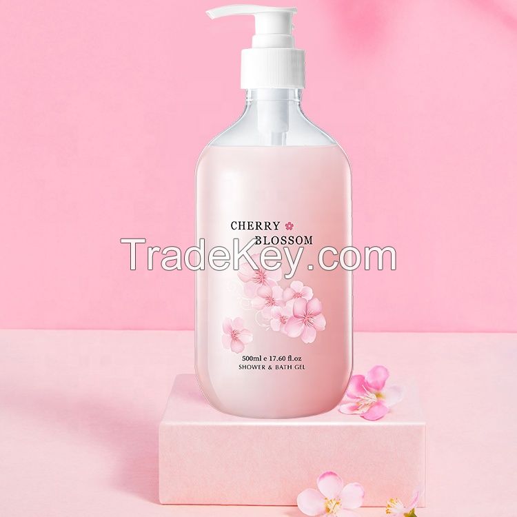 Japanese Cherry Blossom Organic Vegan Moisturizing Long Lasting Fragrance Shower Gel