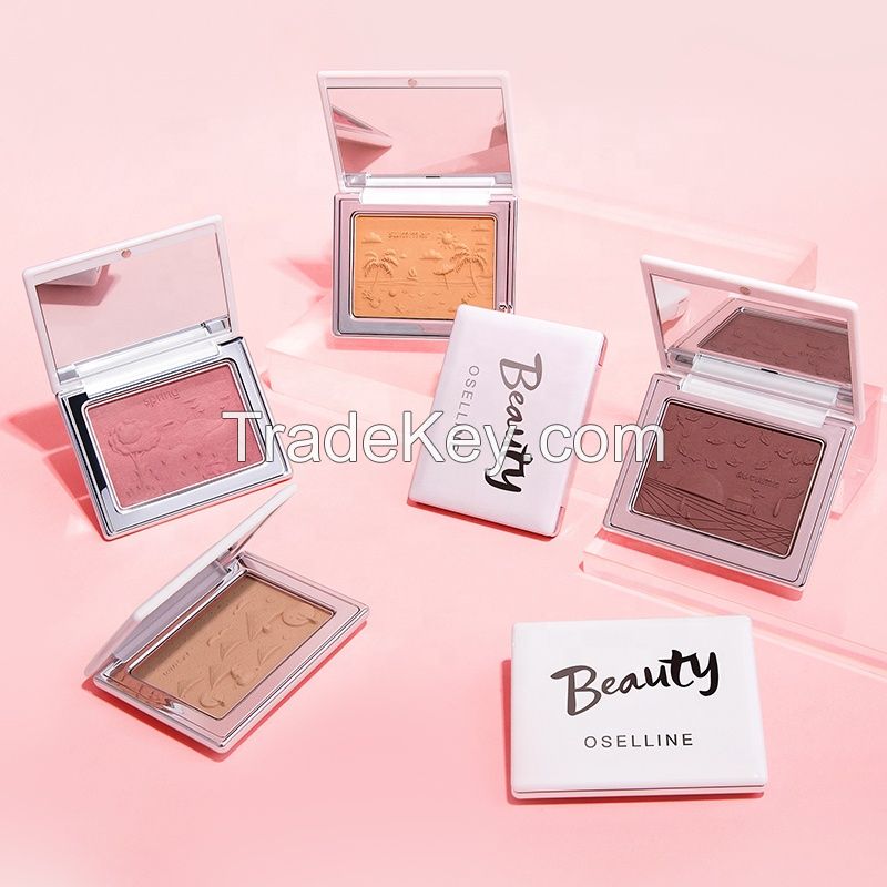 High Quality Makeup 4 Colors Vegan Powder Face Blush Palette