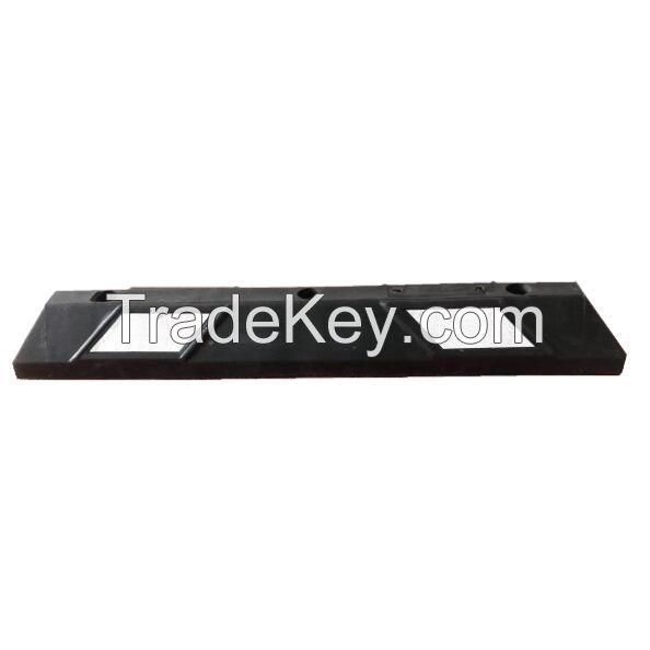 36 inch rubber parking stop  with reflective tapes