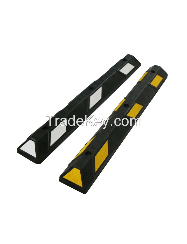48  inch rubber parking  stop  with reflective tapes