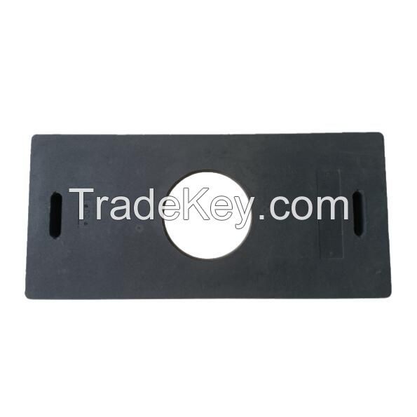 30lbs Rectangular Channelizer Rubber Base