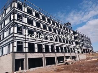 Industrial High Strength Multi Storey Frame Design Structural Steel Building Construction