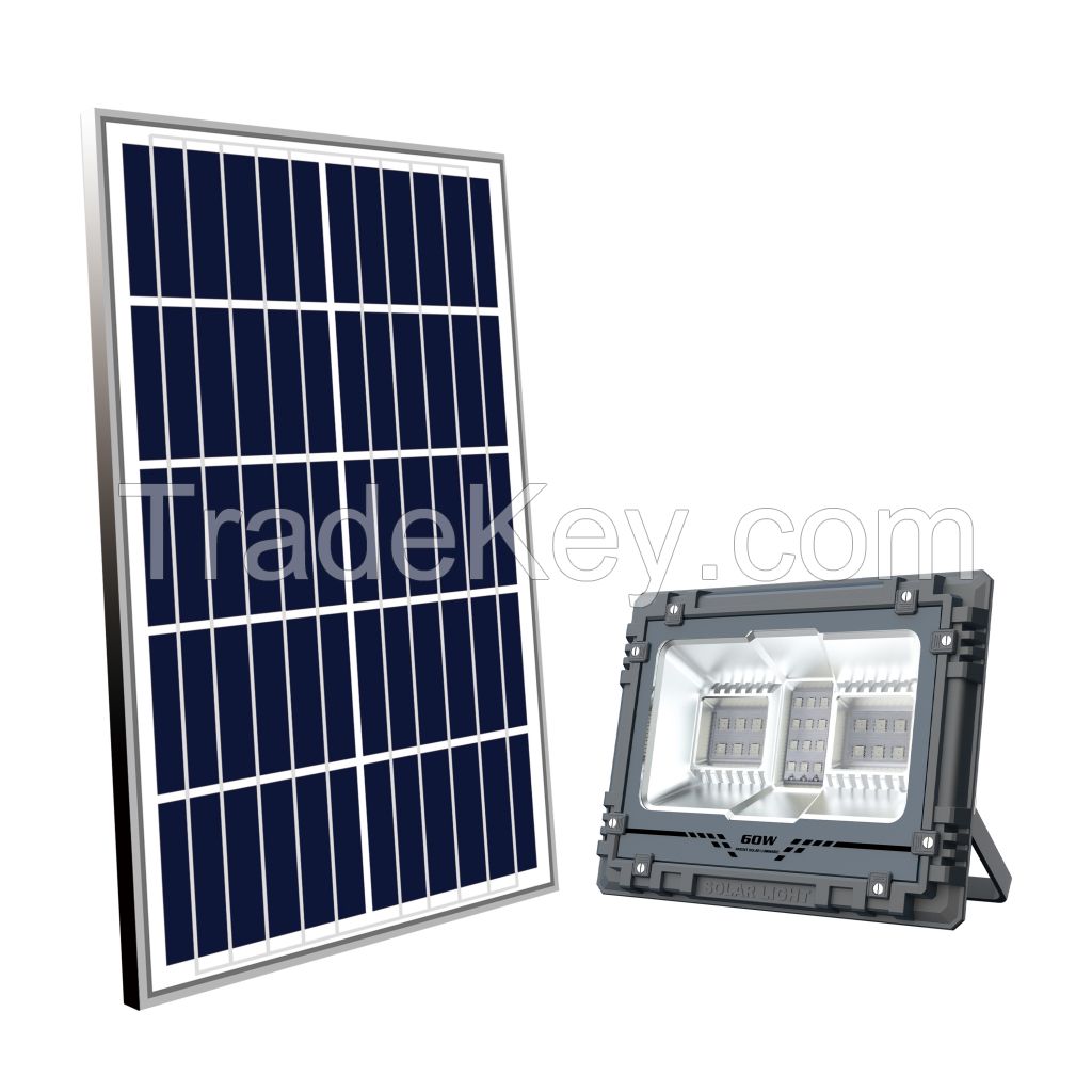 RGB Color Solar Panel Charged LED Flood Light for Outdoor Lighting IP65 Waterproof 60W to 800W Available