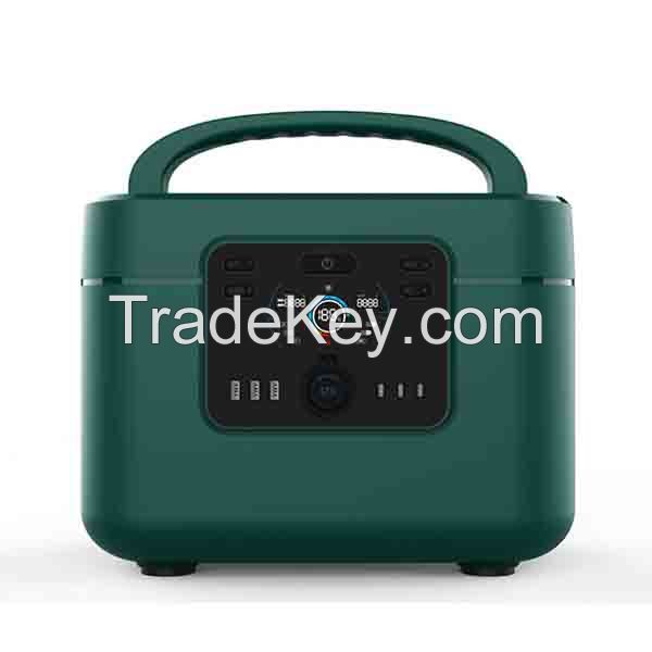 China Manufacturer 1200W Solar Portable Lithium Battery Power Station AC DC Emergency Power System