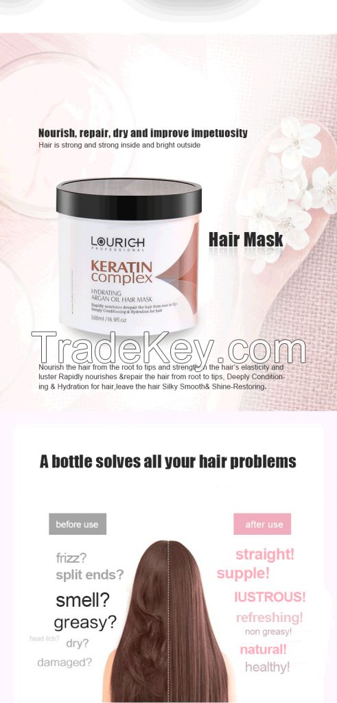 LOURICH Hair Cold Treatment 100% Natural Repair Mask Deep Conditioning Hair Mask