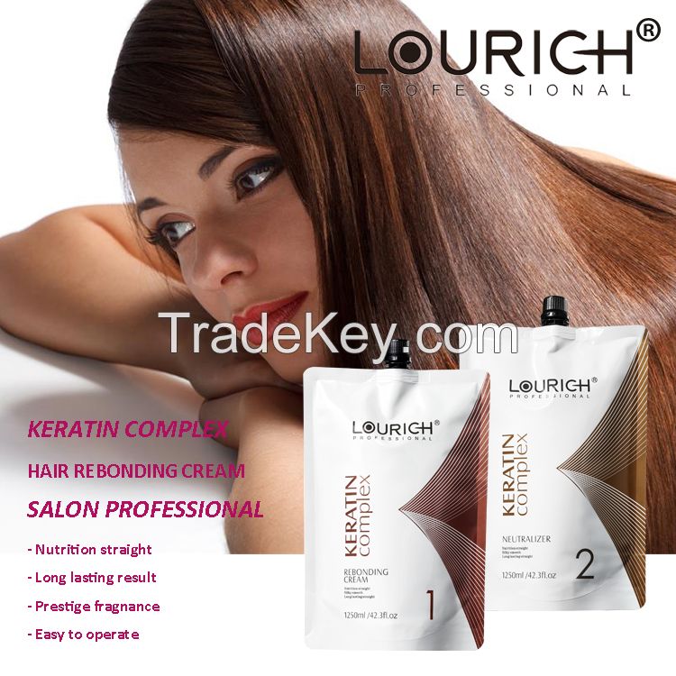 LOURICH hair relaxer cream hair straightening biochemical hair rebonding cream for salon