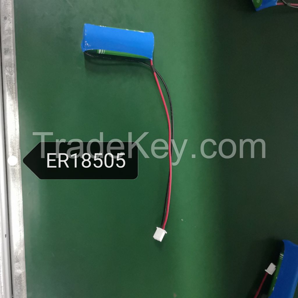 ER18505 Water Metering Lithium Battery 3.6V Non rechargeable Li-SOCl2 Batteries for U for Utilities