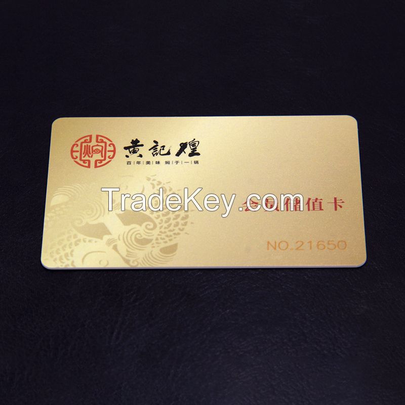 VIP membership card characteristic Non-contact smart card sensitive Good encryption performance, high temperature resistance