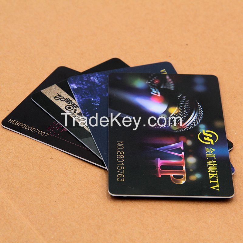 KTV membership card characteristic Non-contact smart card sensitive Good encryption performance, high temperature resistance