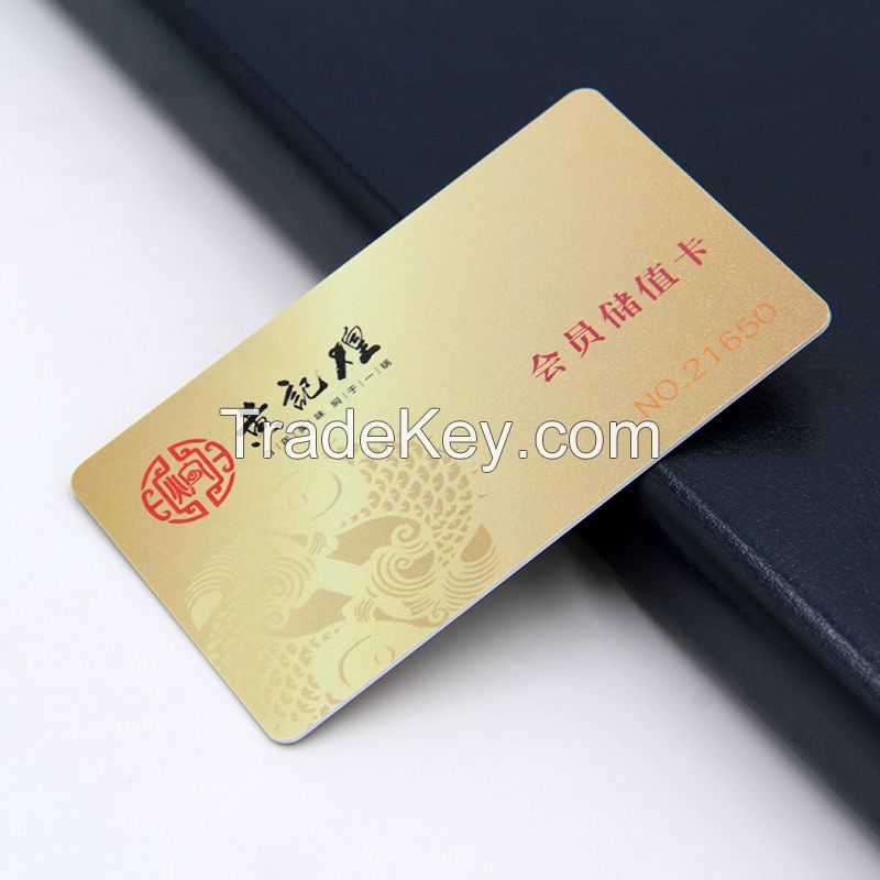 VIP membership card characteristic Non-contact smart card sensitive Good encryption performance, high temperature resistance