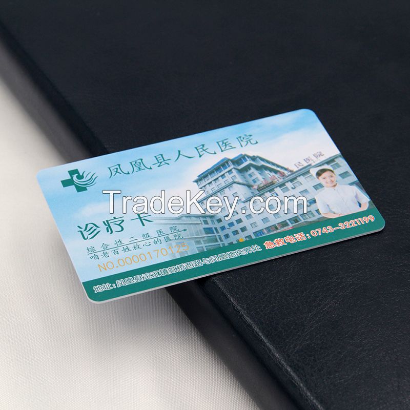 Medical card characteristic Non-contact smart card sensitive Good encryption performance, high temperature resistance