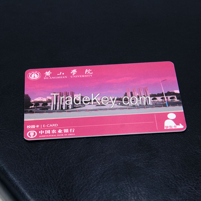 School card characteristic Non-contact smart card sensitive Good encryption performance, high temperature resistance