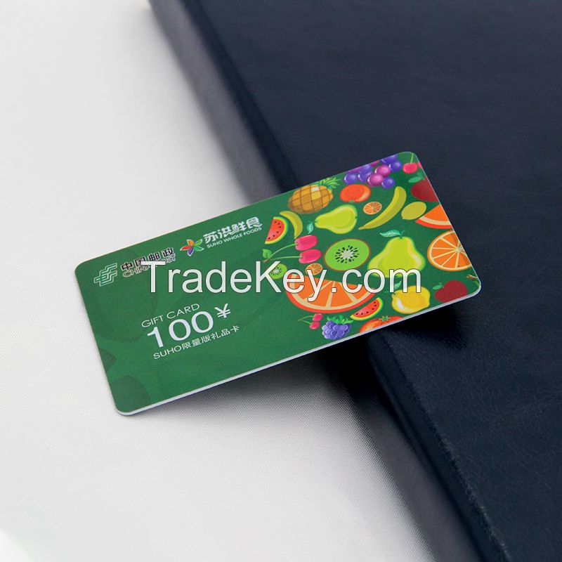 gift card characteristic Non-contact smart card sensitive Good encryption performance, high temperature resistance
