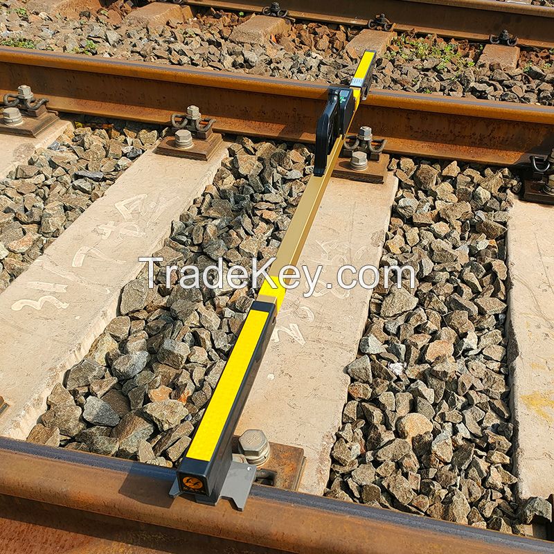 Digital track gauge for railway level and gauge measuring