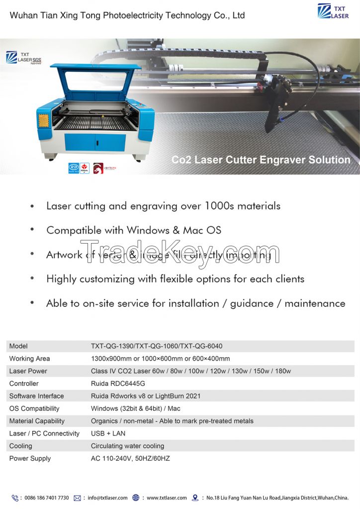 4060 1060 1290 1390 1610 CNC CO2 Laser Cutting Engraving Machine for Wood Acrylic Rubber Leather