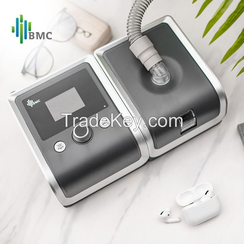 BMC Bilevel CPAP GII BPAP Y-30T Therapy Apnea COPD Breath Support with Hose Humidifier One-key Operation Sleep Data Analyse