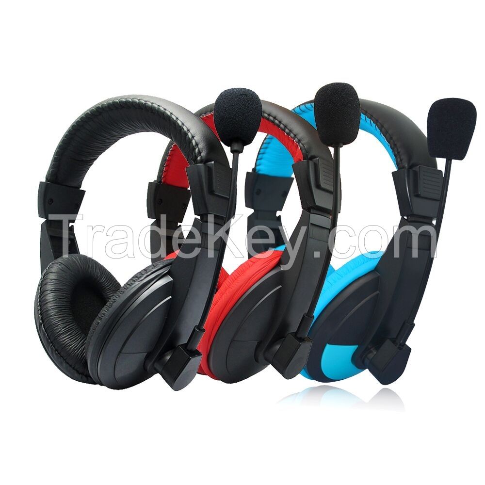 Wired headset headphone with microphone