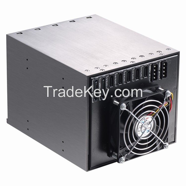 5x3.5in SATA SAS Tray-less Hdd Enclosure for 3x5.25in Optibay