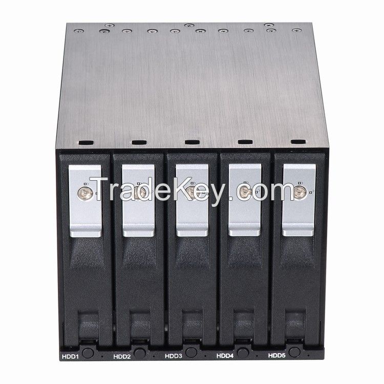 5x3.5in SATA SAS Tray-less Hdd Enclosure for 3x5.25in Optibay