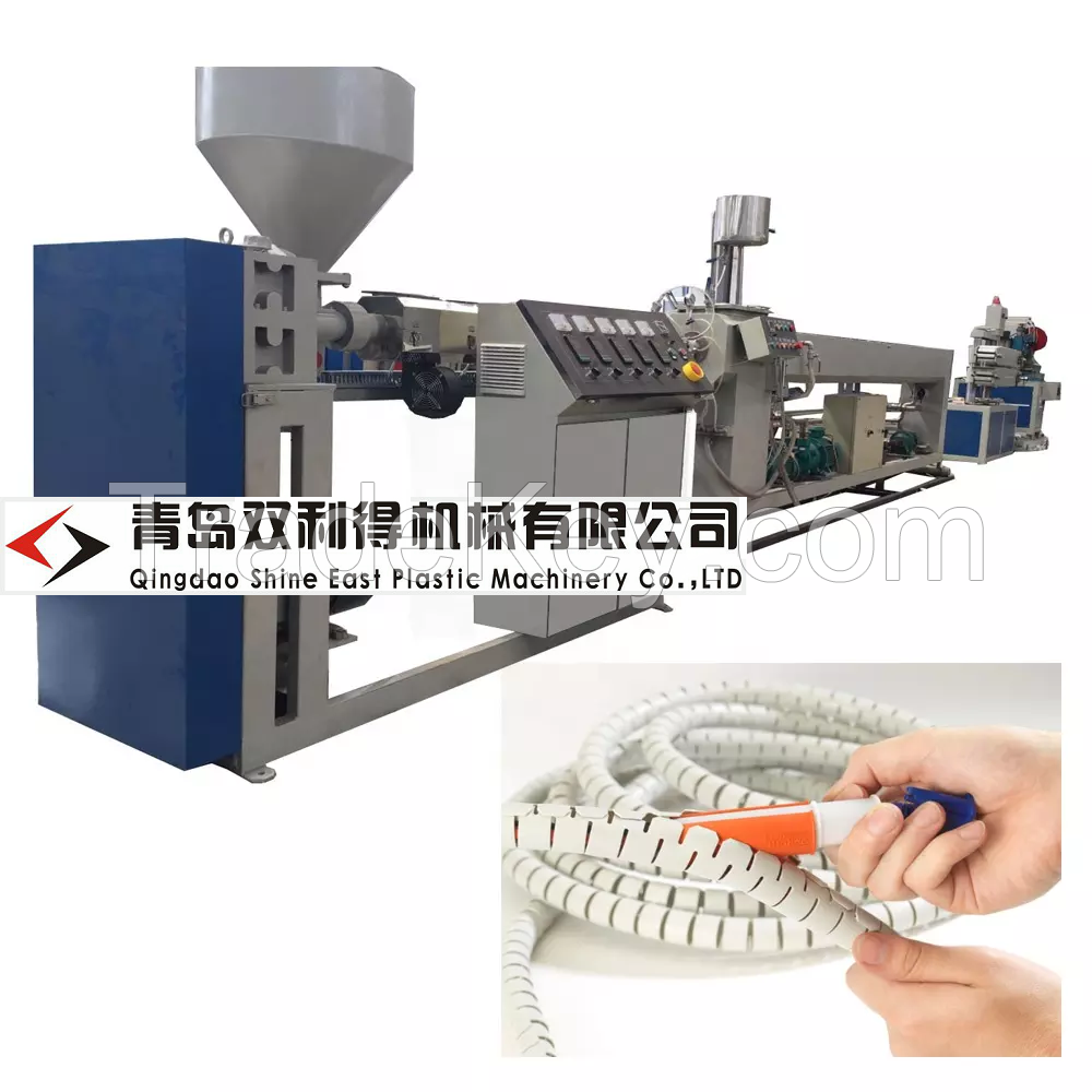 Shine East Flexible Spiral cable tidy wrap management sleeve making machine