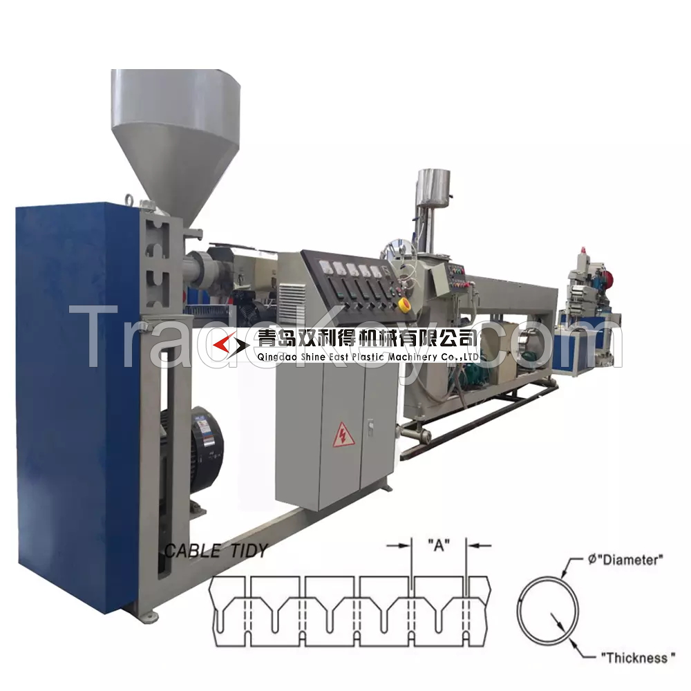 Shine East cable tidy manager sleeve production line making machine