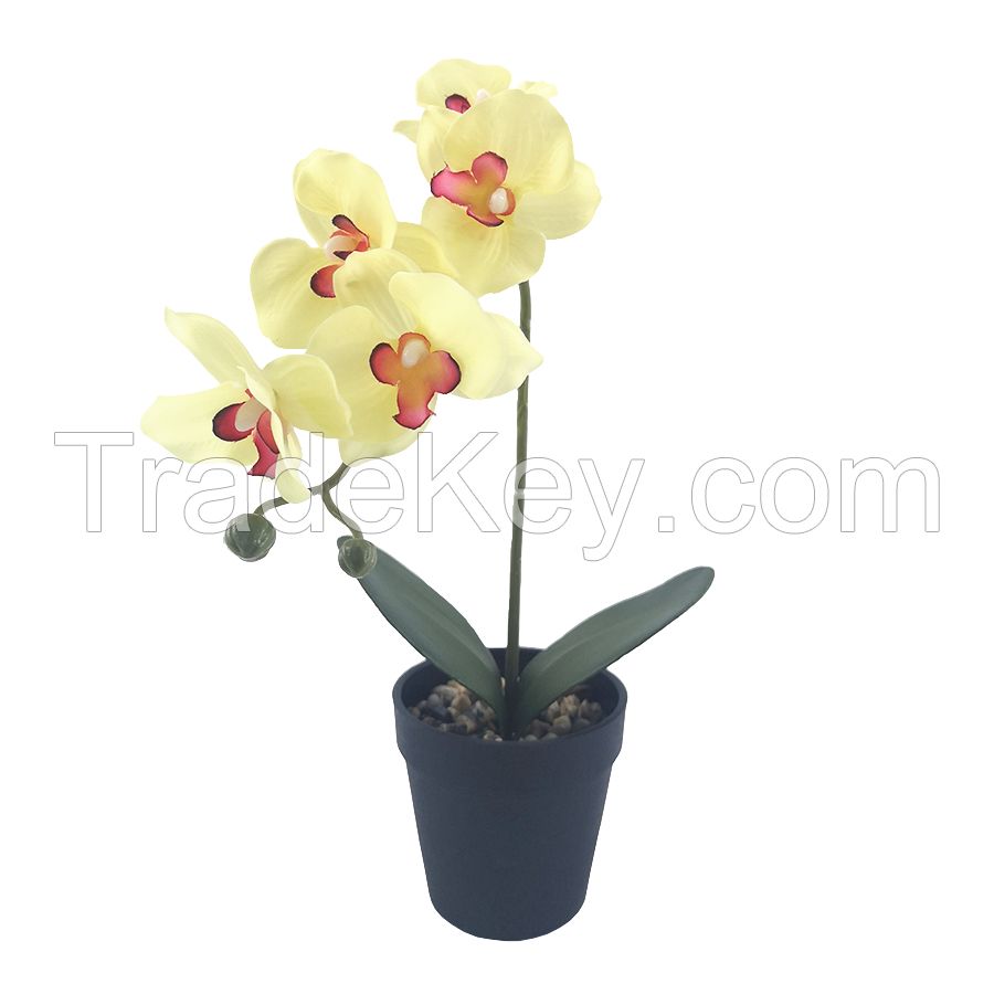 wholesale high quality for home decoration with flowers real touch simulate green plants artificial simulated orchids