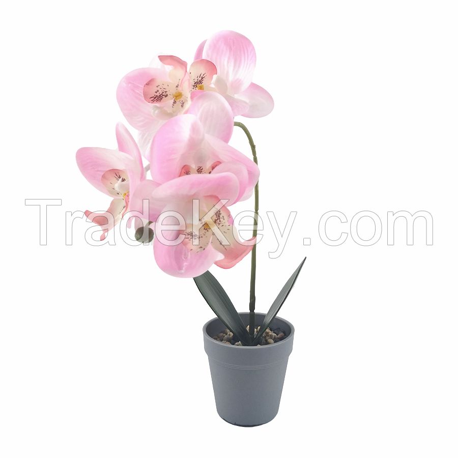 wholesale high quality for home decoration with flowers real touch simulate green plants artificial simulated orchids