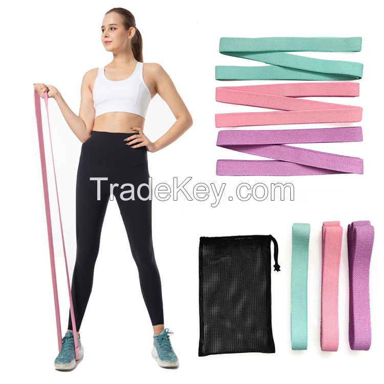 Home Workout Fabric Long Resistance Band Yoga Stretch Band