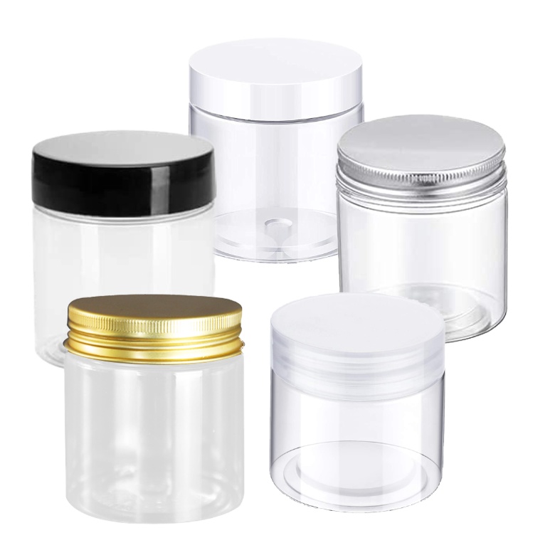 8oz PET Plastic Jar with Lid Cosmetic Cream Container