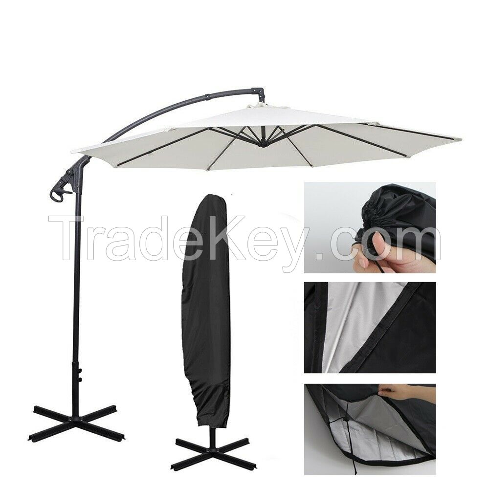 Uplion Sun garden hanging patio umbrella outdoor solar led parasol