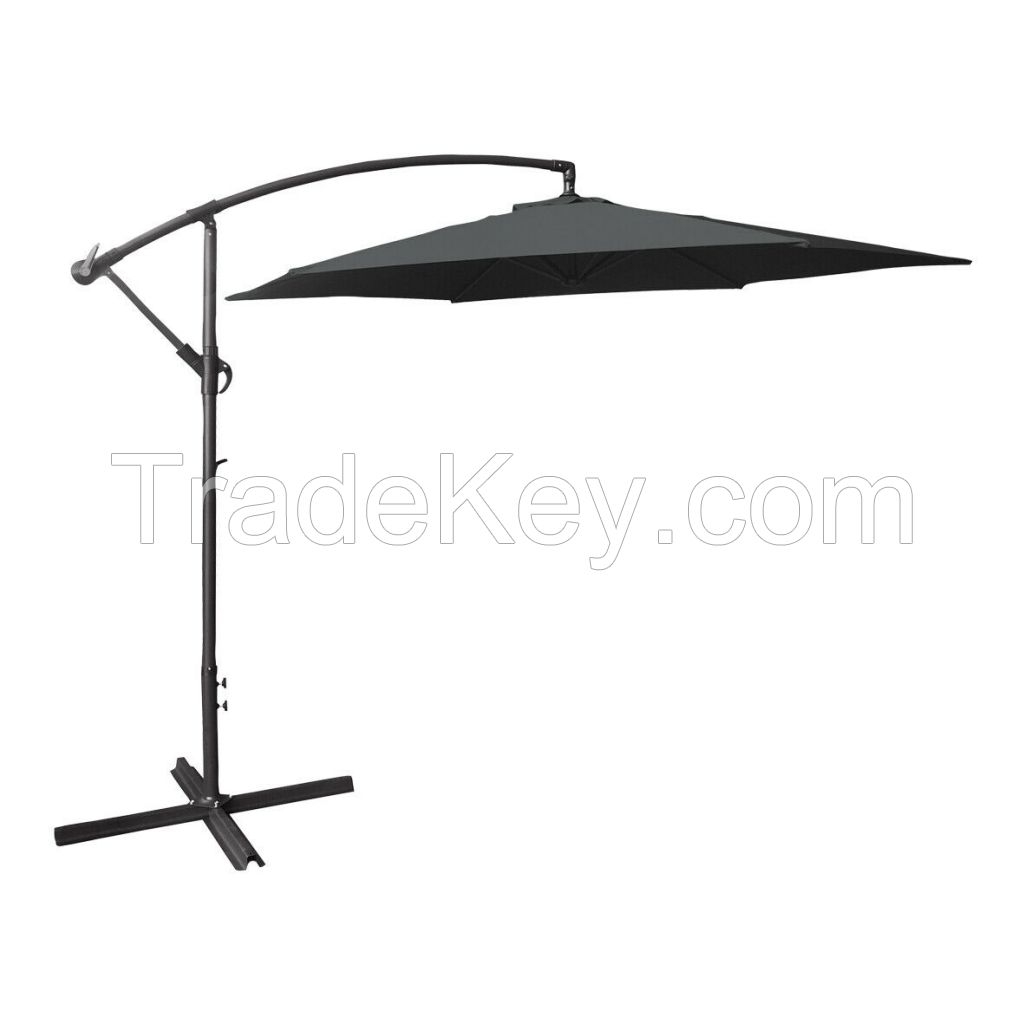 Uplion Sun garden hanging patio umbrella outdoor solar led parasol